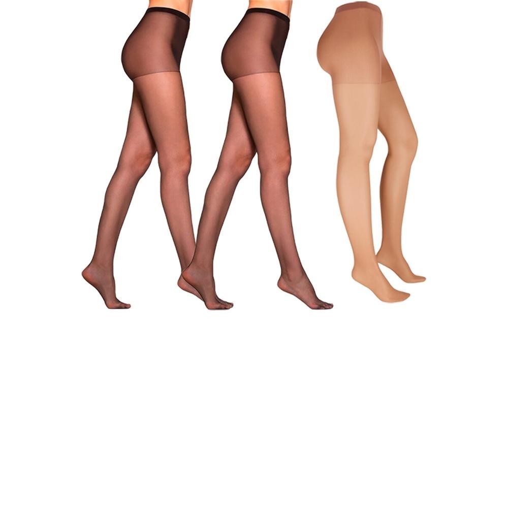 Kit com 3 Meias Calças Fio 15 News Loba 5680-001 Colorido em Oferta na Shopee