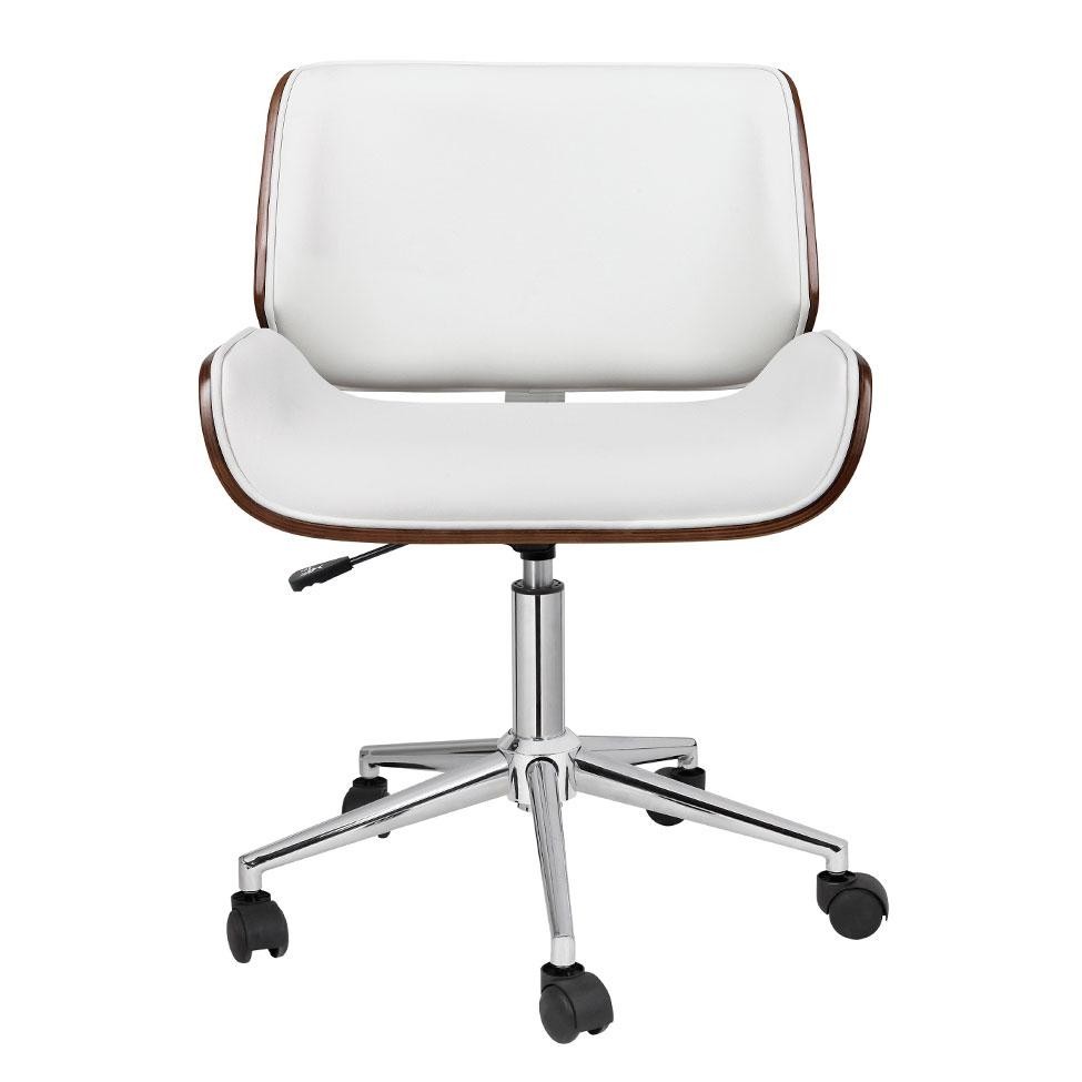 Cadeira de Escritório Diretor Giratória Lauren Branca em Oferta na Shopee