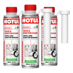 KIT MOTUL VALVE & INJECTOR CLEAN 300ML 3 UNIDADES