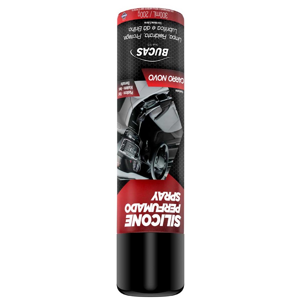 Silicone Perfumado Spray Carro Novo Bucas 300ml Rodabrill — imagem 2 de 2