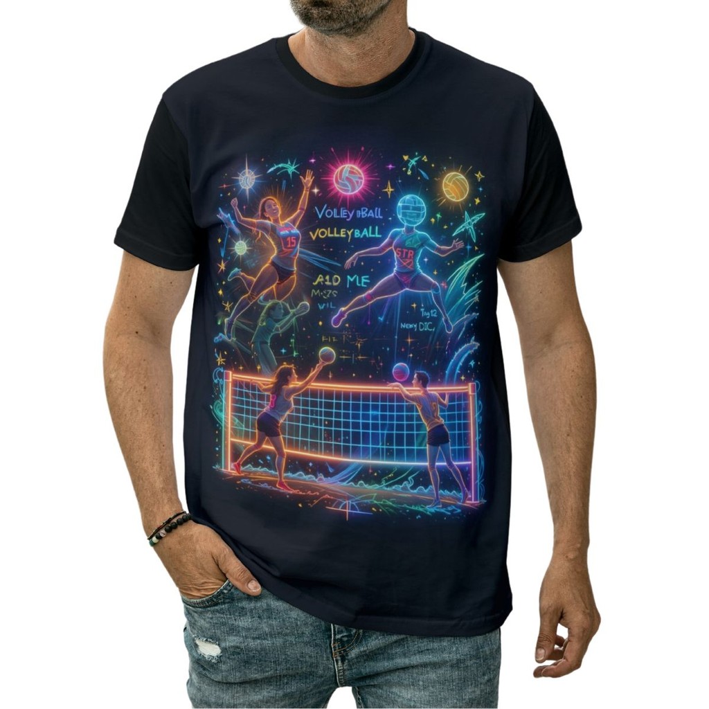 Camiseta Vôlei Atleta Quadra Bloqueio Time Saque Vitória
