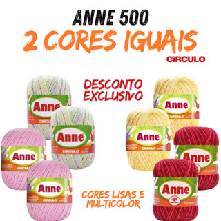 Kit de Linha Fio Anne 500m Circulo - kit com 2 cores iguais em Oferta na Shopee