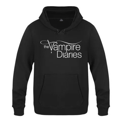 Moletom Canguru The Vampire Diaries Série Unissex Em Algodão