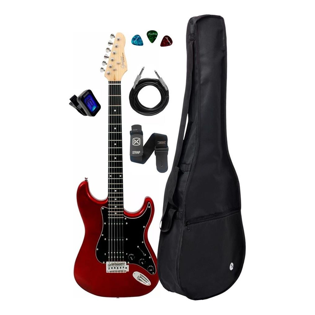 Guitarra G101 Mr/bk Hss + Capa Cabo Acessorios