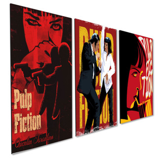 Kit 3 Quadros Decorativos Filme Cinema Pulp Fiction Tarantino em Oferta na Shopee