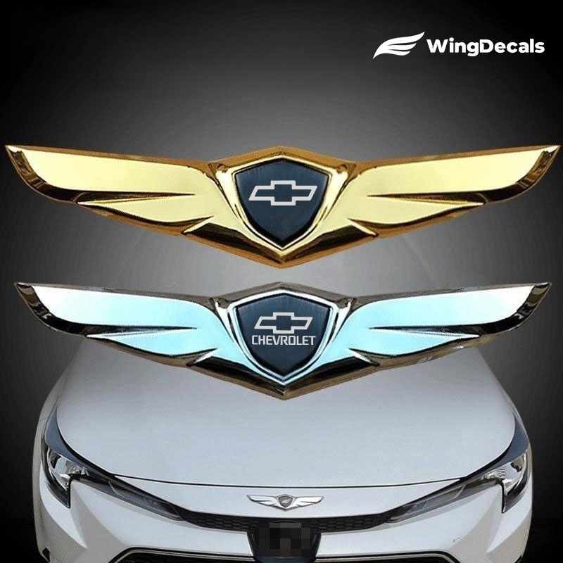Asas Emblema De Carro para Acessórios Chevrolet S10 Cruze Onix Celta Prisma Classic Spin Sonic Tracker Camaro Captiva Silverado Blazer Aveo Equinox Captiva Malibu Meriva Montana Orlando