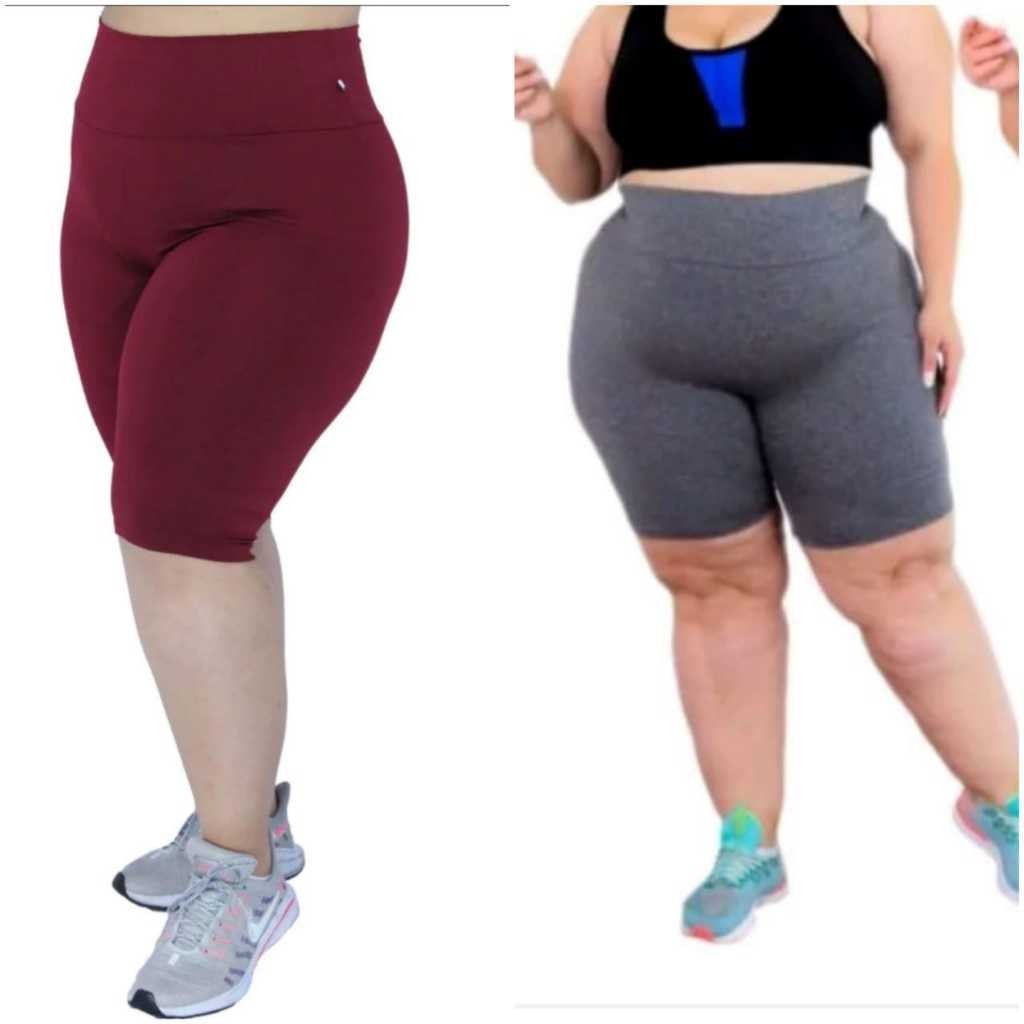 KIT 2 BERMUDA FEMININA SUPLEX PLUS SIZE DO GG ao G3