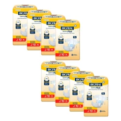 Kit 8 Fraldas Geriátricas Bigfral Derma Plus Juvenil com 10un cada