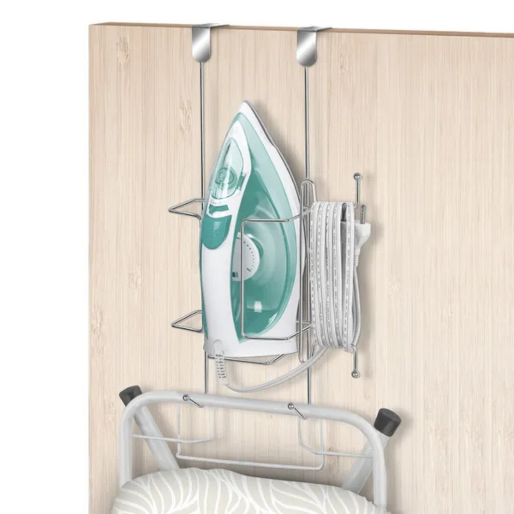 Suporte Porta Ferro de Passar Tábua de Roupas p/ Porta Sem furar em Oferta na Shopee