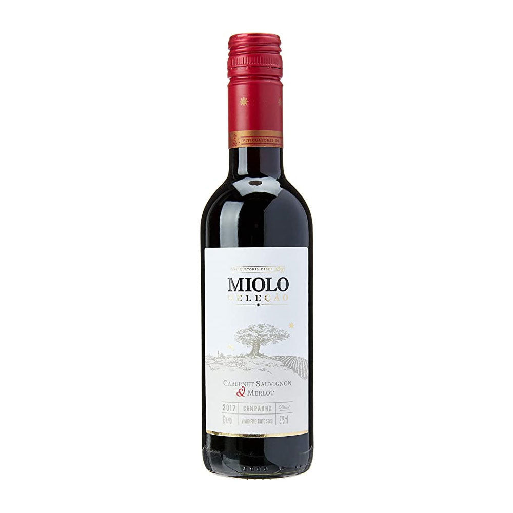 MINI VINHO MIOLO SELECAO CABERNET/MERLOT TINTO SECO 375ML