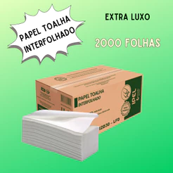 Papel Toalha Interfolha Extra Luxo Folha Dupla C/2000 Ipel - Caixa Fechada
