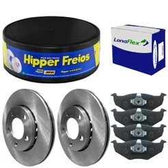 Kit Pastilha Disco Freio Fox 2004 A 2015 Dianteiro Ventilado