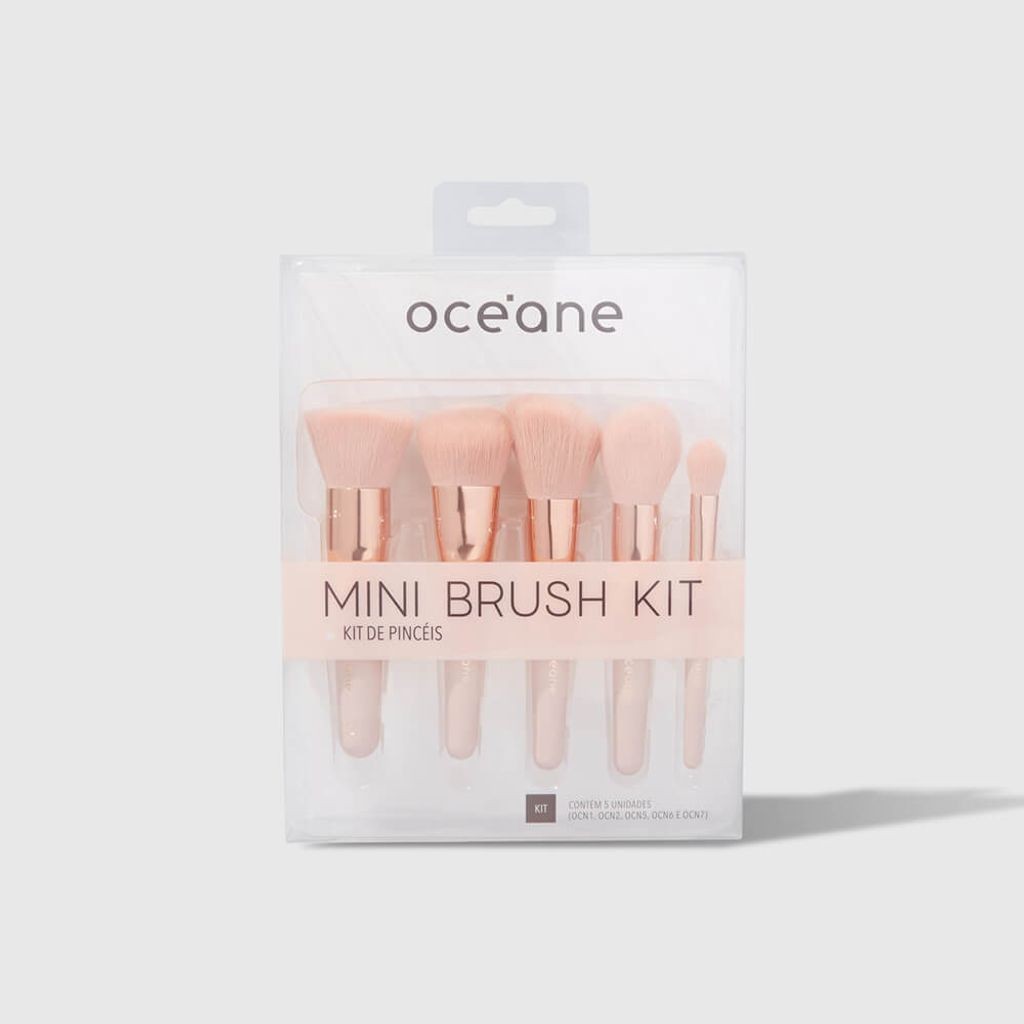 Mini Kit com 5 Pincéis - Mini Brush Kit