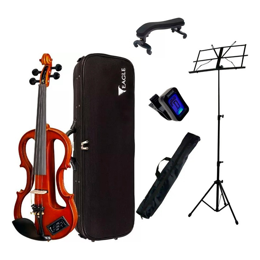 Violino Eagle Ev744 C/ Case + Afiandor+partitura+espaleira