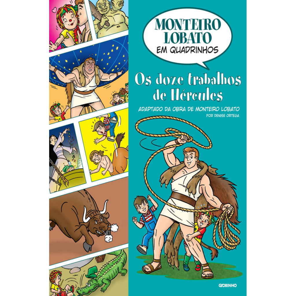 MONTEIRO LOBATO EM QUADRINHOS   OS DOZE TRABALHOS DE HÉRCULES em Oferta na Shopee