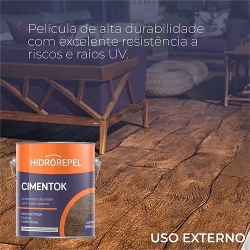 Gel Envelhecedor Gel Imita Madeira Envelhecida Gel de Madeira Cimentok Castanho Gel Tingidor · foto 2