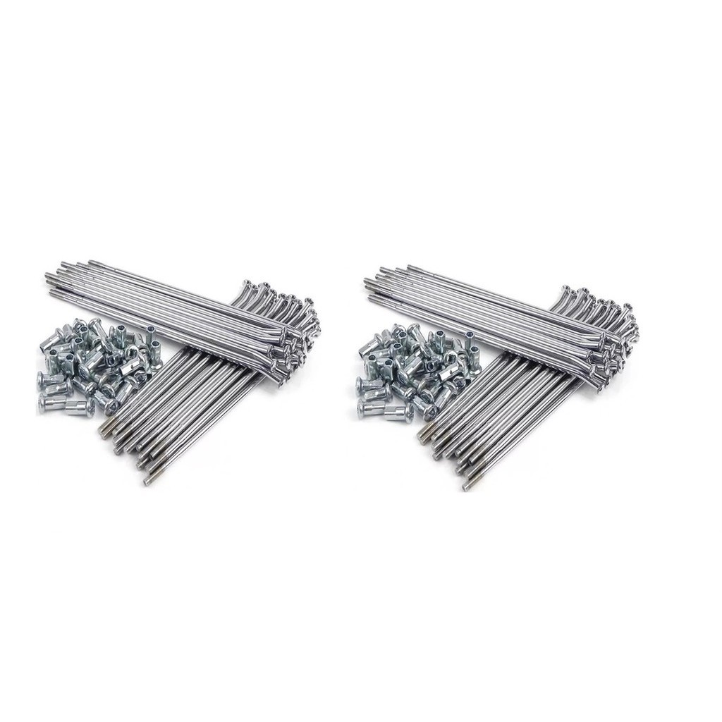 JOGO DE RAIO DIANTEIRO + TRASEIRO 4MM MILIMETROS CROMADO TORNADO XR 250