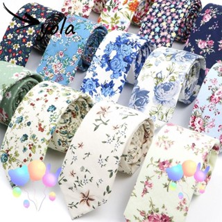 YOLANDAGOODS 6 cm Cravat , Gravata Floral De Algodão Fofo , Moda Slim Elegante Paisley Festa De Com Flores em Oferta na Shopee