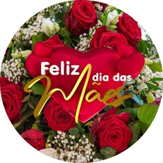 PAINEL REDONDO EM TECIDO SUBLIMADO DIA DAS MÃES em Oferta na Shopee