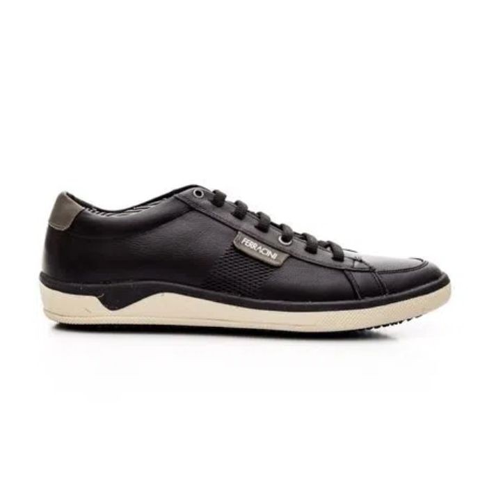 Sapatenis Ferracini Social Preto Masculino Original  1357