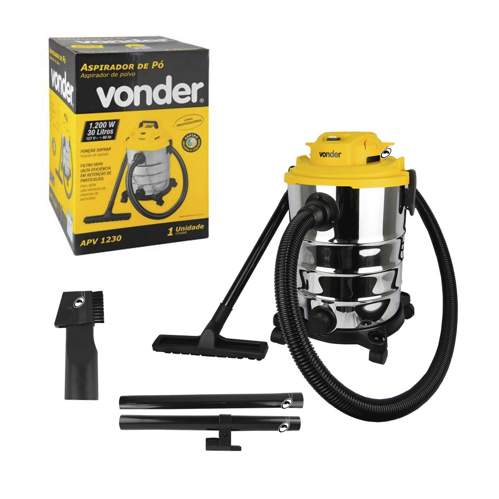Aspirador De Pó e Líquidos 1200W 30 Litros APV 1230 220V Vonder