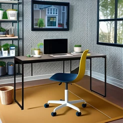 Mesa de Escritório Mason Preta 150 cm