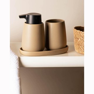 3 Peças para Banheiro Wolff Oca de Cerâmica Bege em Oferta na Shopee