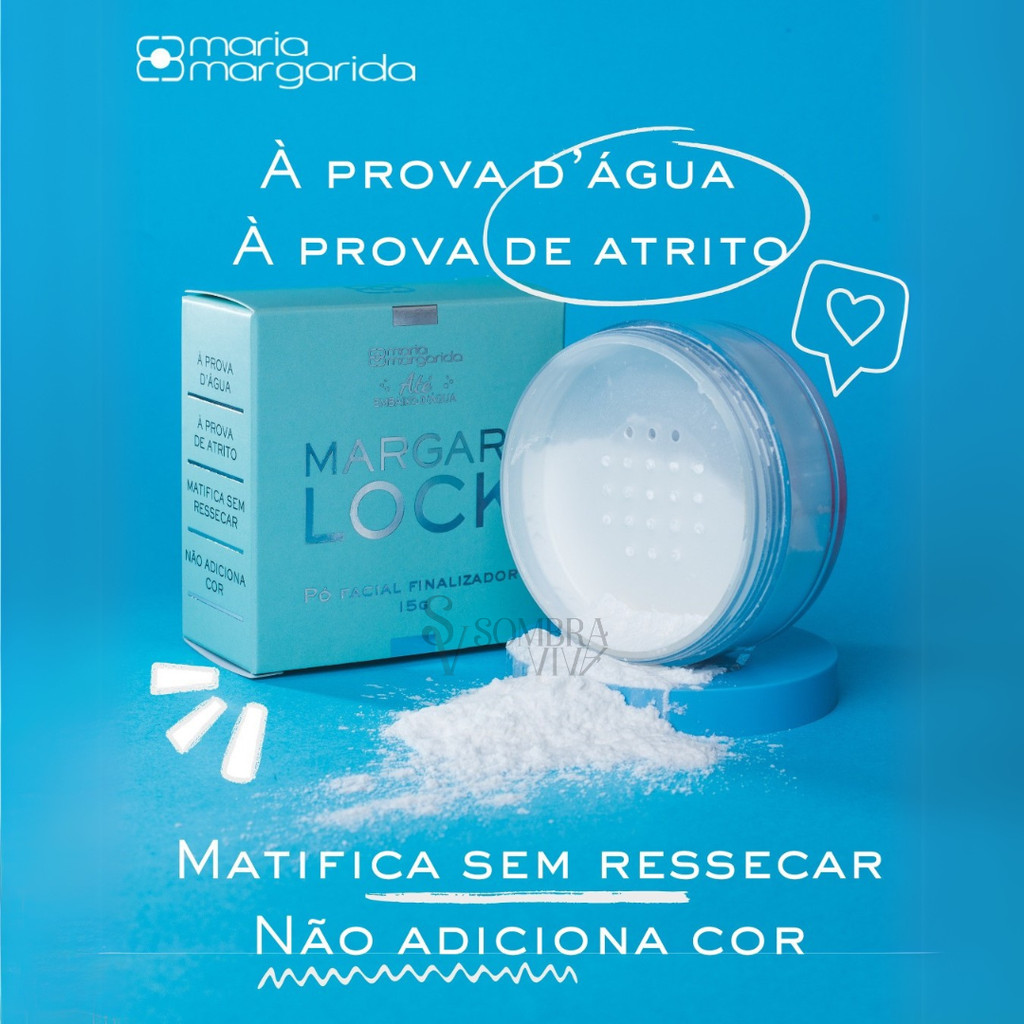 Pó Facial Finalizador MargariLock Maria Margarida