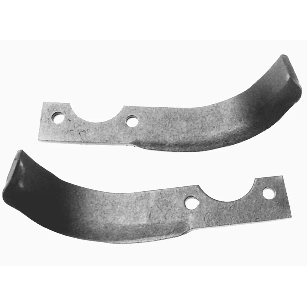 KIT 02 LÂMINAS ENXADA ROTATIVA TRATORITO BRANCO B4T 6,5CV / BD 5CV LADO ESQUERDO E DIREITO BRANCO em Oferta na Shopee