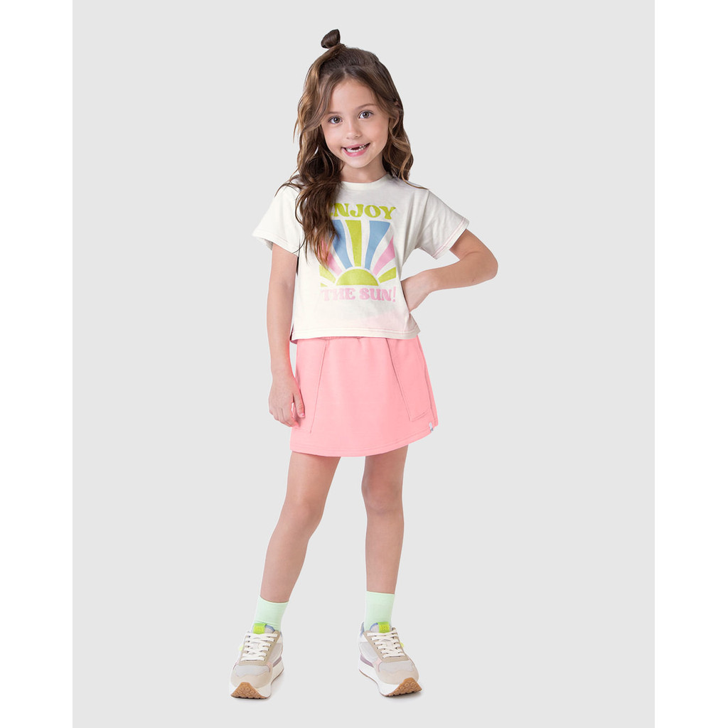 Detalhes do Conjunto Infantil Menina Enjoy The Sun! Malwee Kids