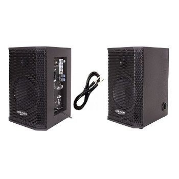 Kit Caixa Ativa + Passiva 8" 150W SAGA USB BT CABO