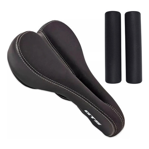 Kit Banco Selim Gts Vazado Lycra Neoprene + Manopla Silicone em Oferta na Shopee