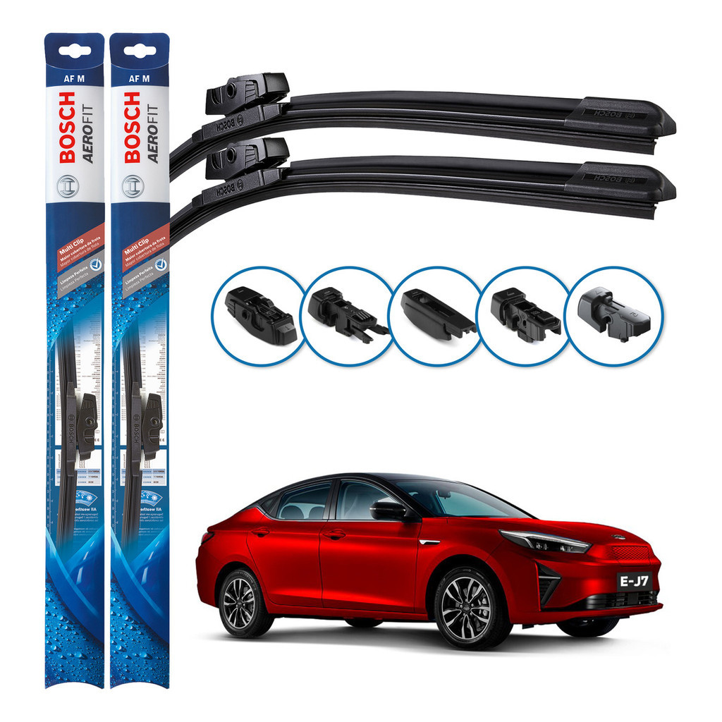 Par de Palhetas Limpador Parabrisa Multiclip Original Bosch Jac E-J7 2022 A 2024