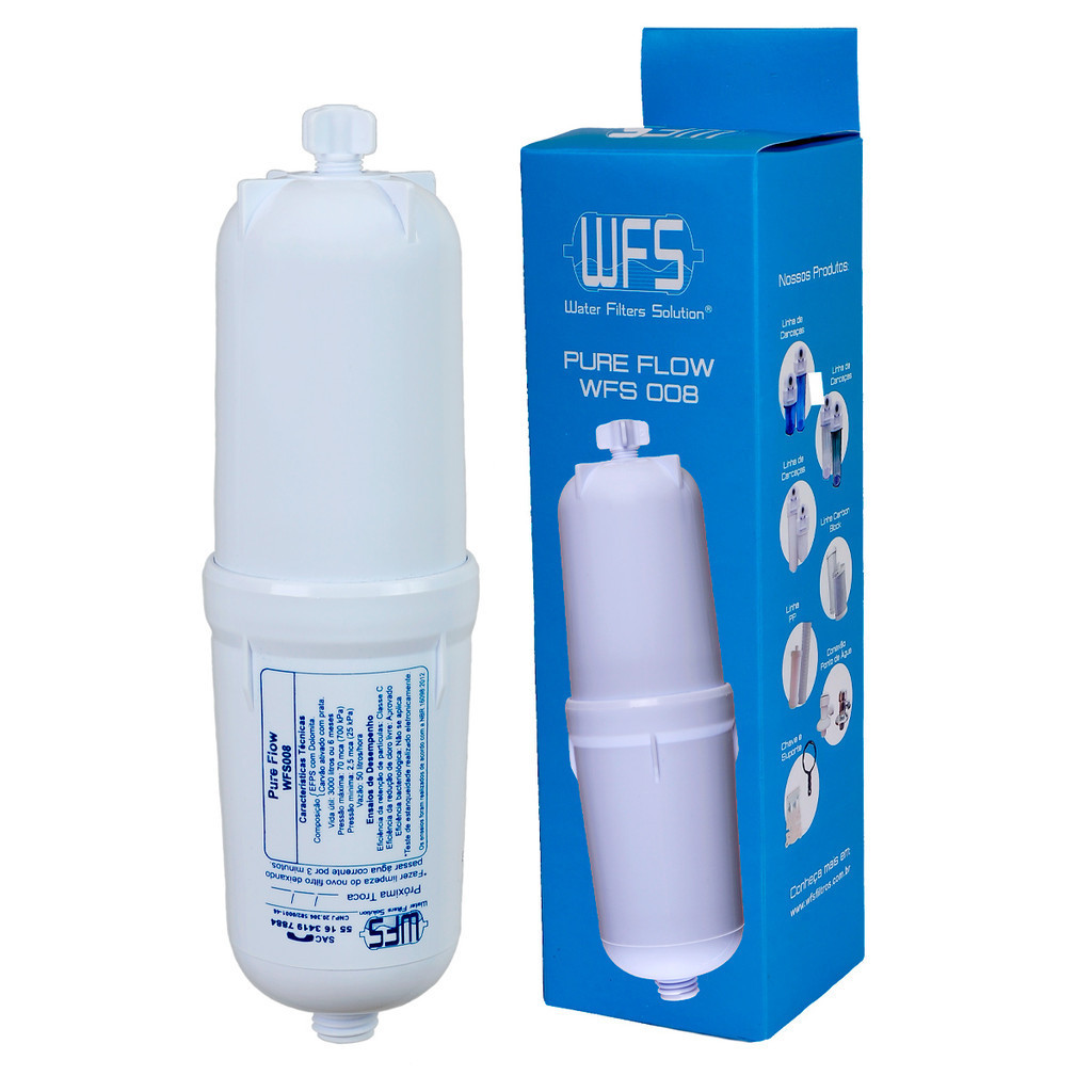 Refil Purificador Pure Flow WFS 008 Compatível Com Bebedouro Everest