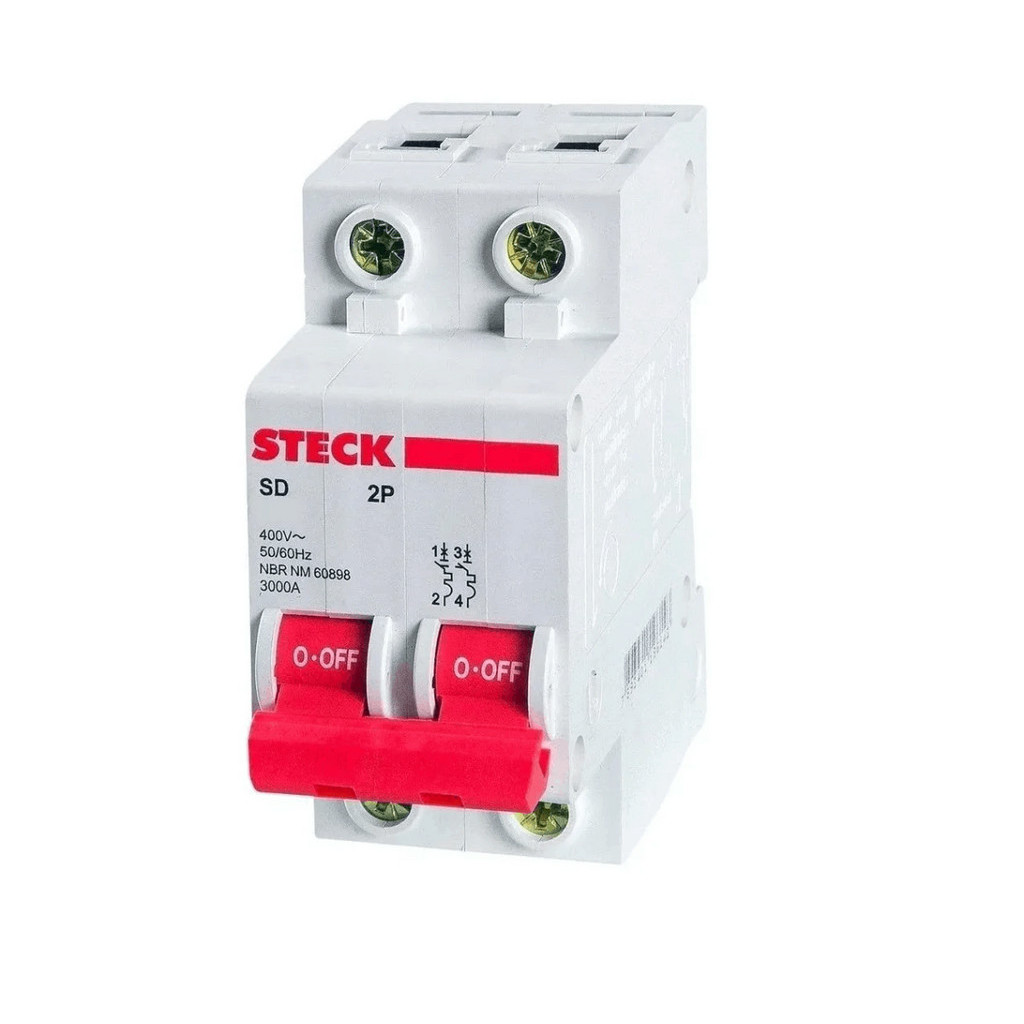 Disjuntor Bipolar Série SD62 40A 2P Curva C Steck
