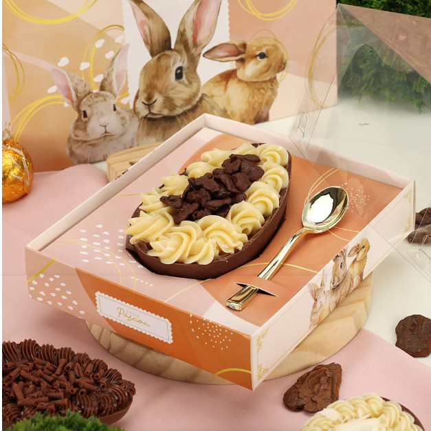 10 Caixas P/ Ovo De Colher Ajustável 250-350-gr MÉDIA  BELISSIMA 3709 ( PASCOA JANGO 2025 ) em Oferta na Shopee