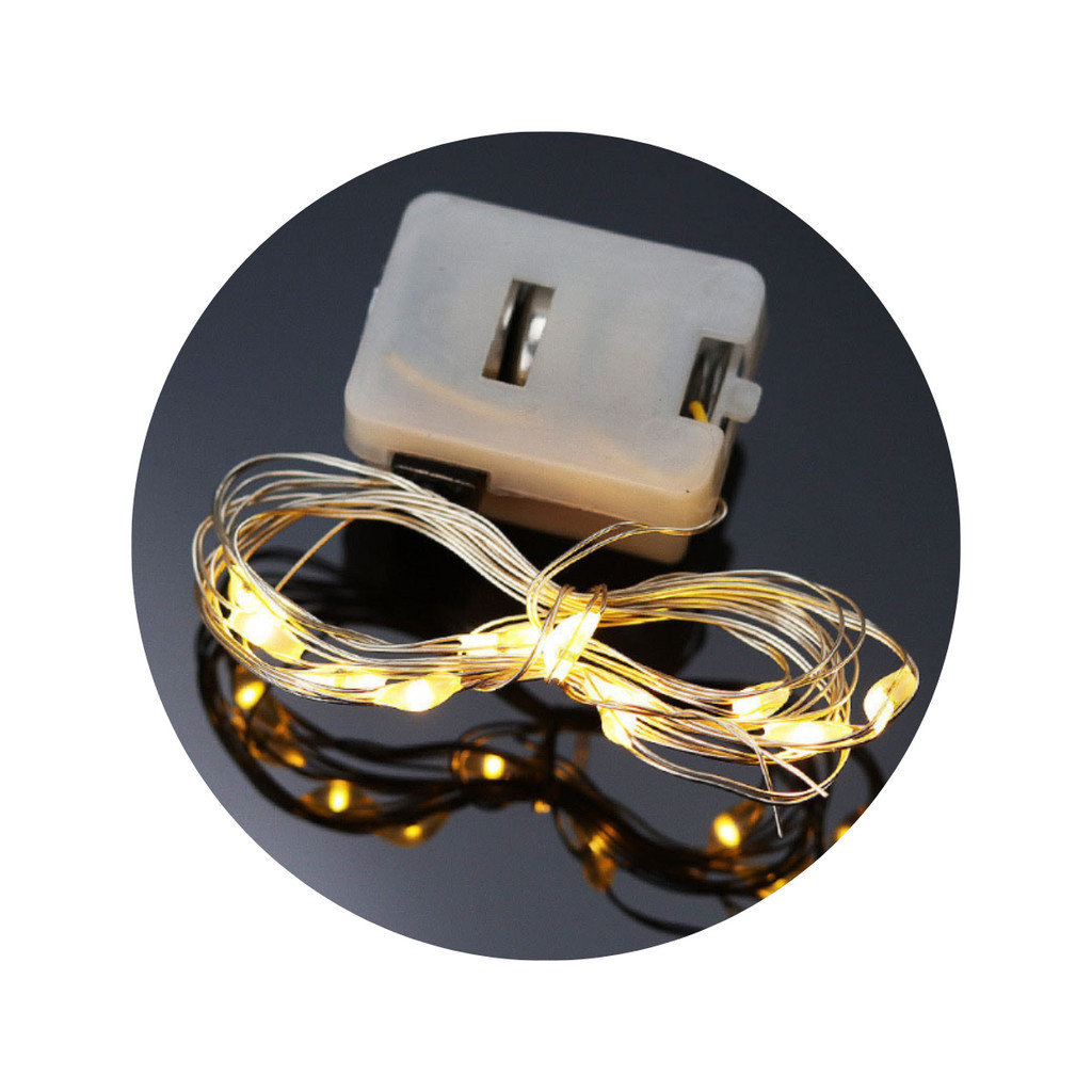 Kit com 10 / 5 / 1  Fios de Fada 2 Metros cordão Led Para Decoração Festa Presente Ambiente Decorado em Oferta na Shopee