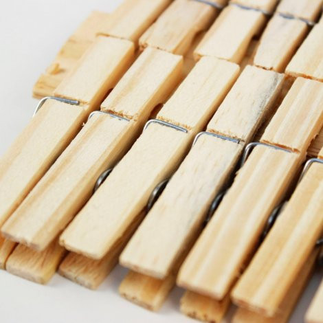 Prendedor de Roupa Madeira 36pçs Grampo Resistente Pregador Artesanato