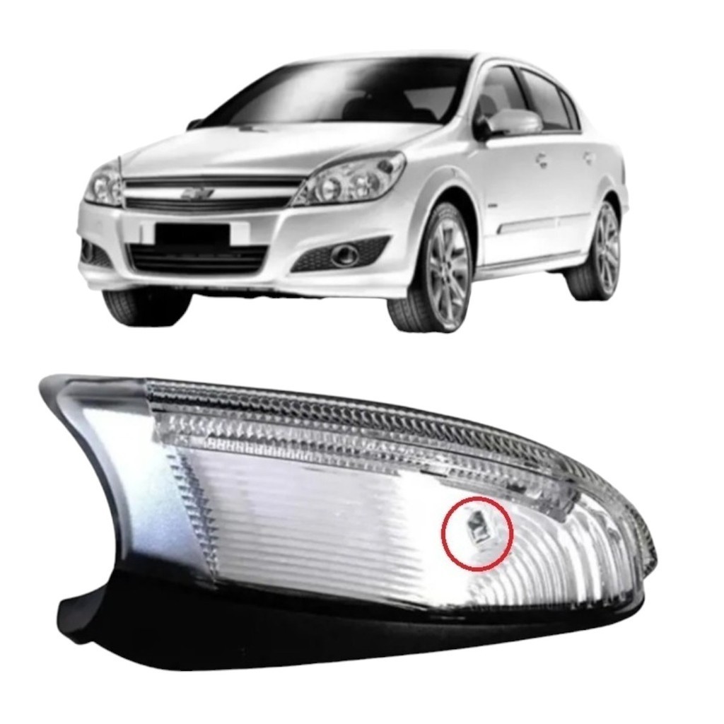 Seta Pisca Retrovisor Vectra C/ Luz Solo Cortesia Esquerdo LADO ESQUERDO (MOTORISTA) Original
