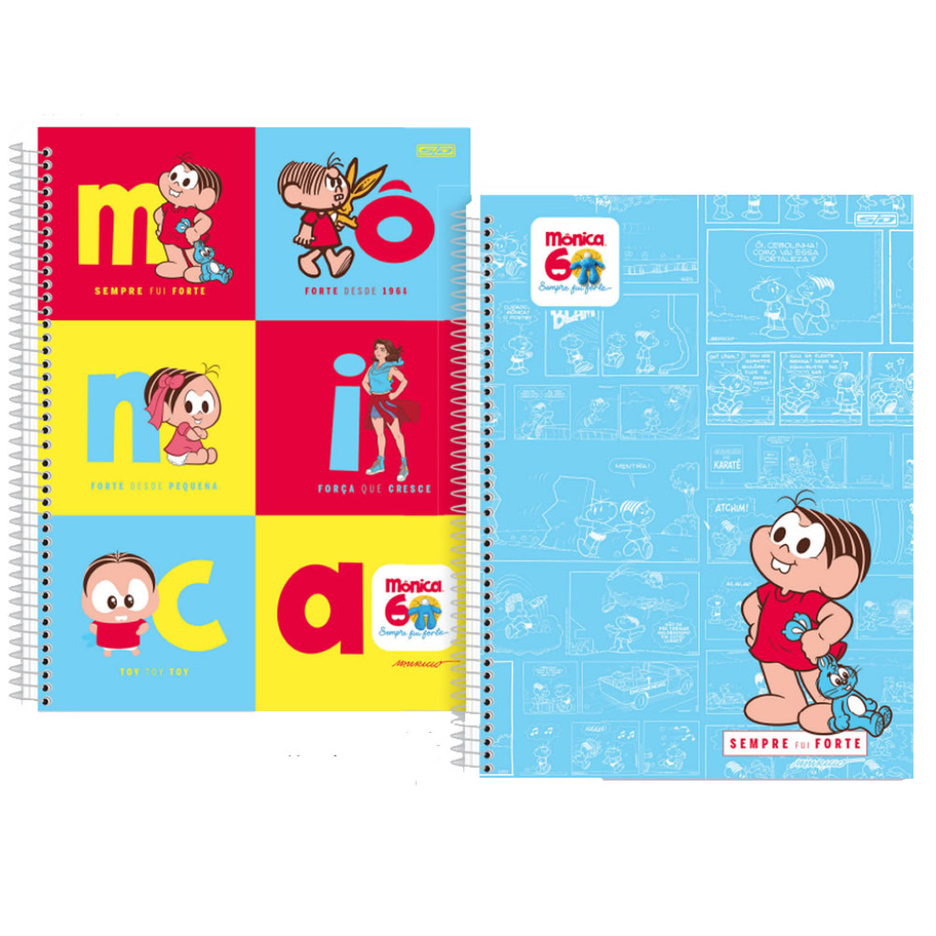 CADERNO COL 1M CD B/A 80F  MONICA    SAO DOMINGOS   10308 em Oferta na Shopee