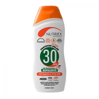 Protetor solar com repelente FPS30 120 ml - Nutriex