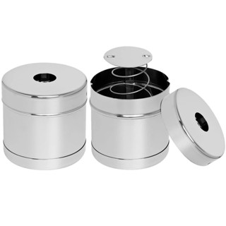Porta algodão gaze com mola inox Hospitalar Odontologia Tambor para algodão inox em Oferta na Shopee