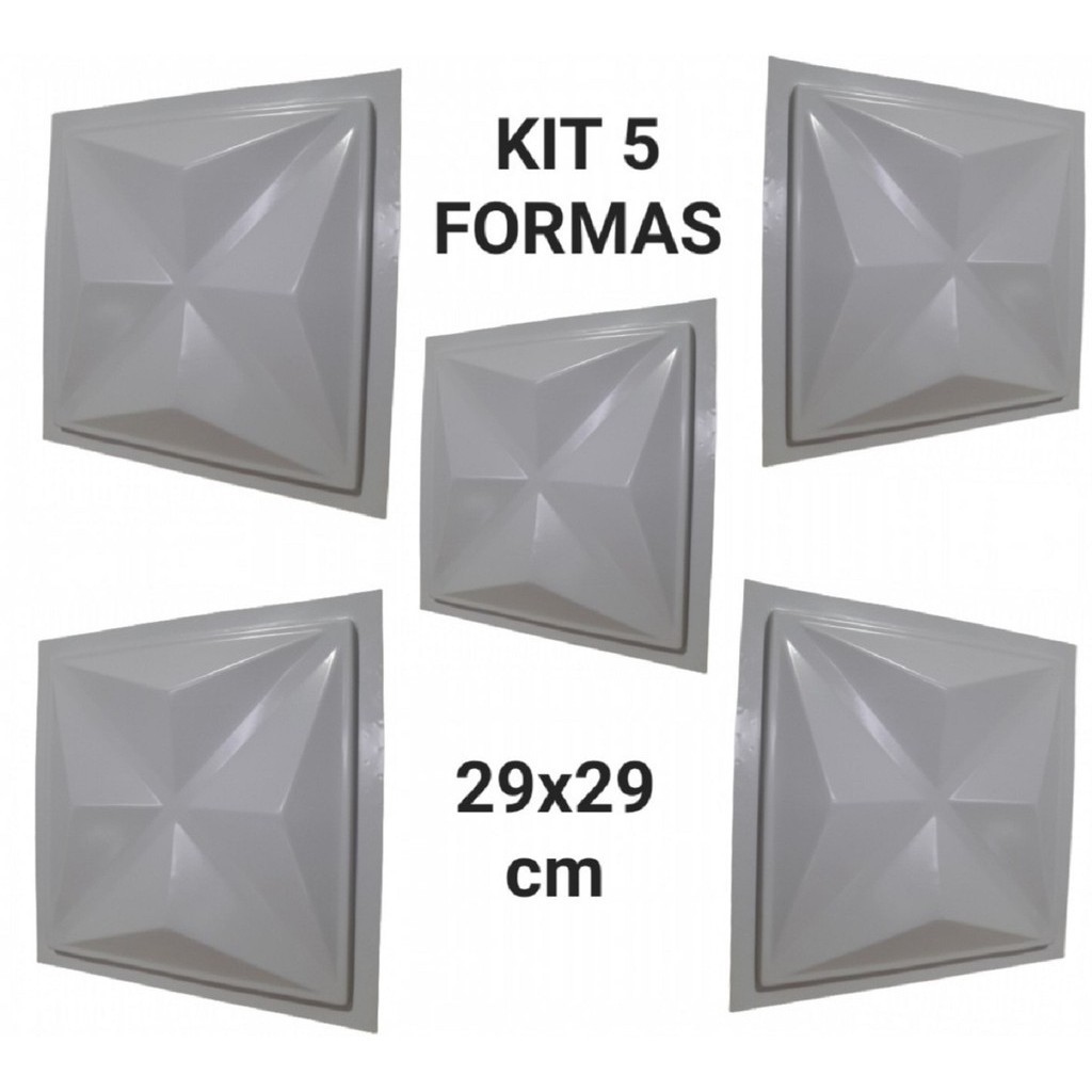 5 Formas 3d Para Placas de Gesso Cullinans Molde Pra Parede decoração quarto sala papel de parede
