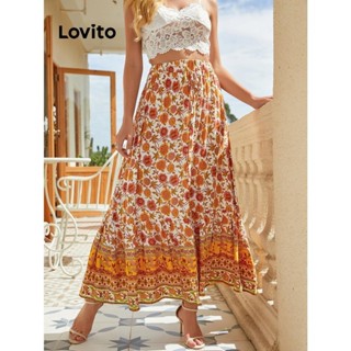 Lovito Saias Boho Tribal Com Cordão Para Mulheres LNL45041