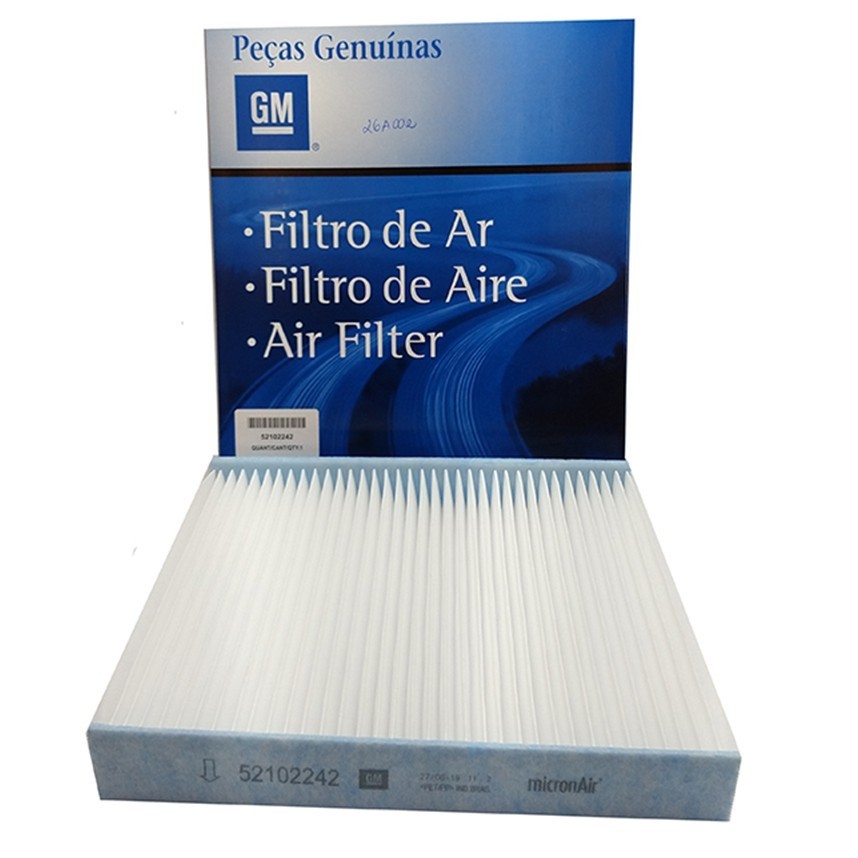 Filtro cabine Cobalt Cruze Tracker 3 prisma Onix 2 13508023  GM 52102242