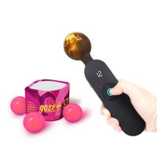 Massageador Varinha Mágica c/ Aquecimento 12 Vibrações e 6 Velocidades + Goze+ Acelerador Cápsula