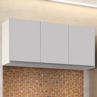 Armário de Cozinha Aéreo 120cm 3 Portas Virgínia Branco - Lumil em Oferta na Shopee