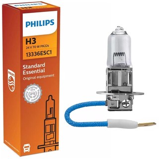 Lâmpada Philips H3 Standard Essential 70w 24v Pk22s Farol em Oferta na Shopee