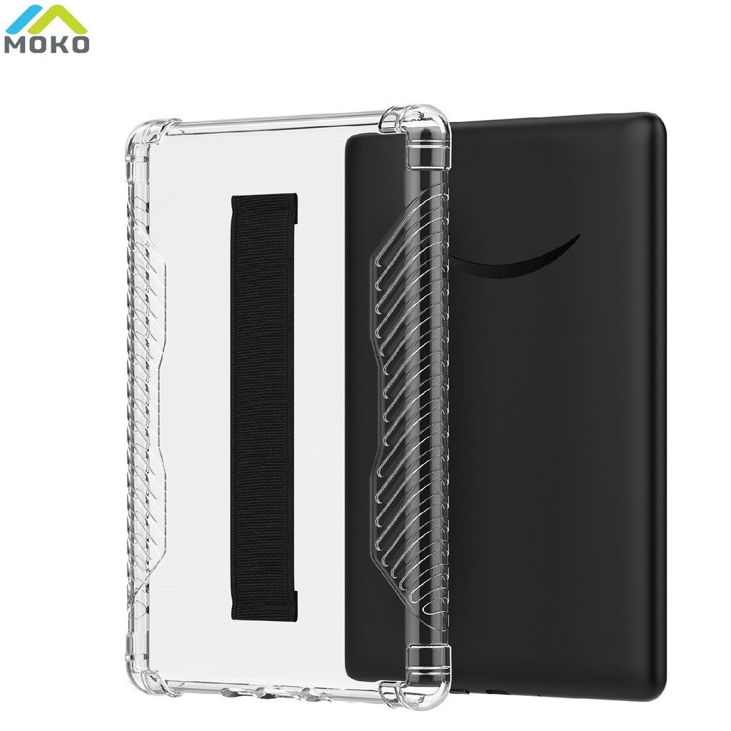 MoKo Estojo Para Papel Kindle Paperwhite De 6,8 " (11a Geração-2021) E Signature Edition , De Alça De Mão Ultra Slim Transparente Capa Traseira Flexível TPU Skin Bumper