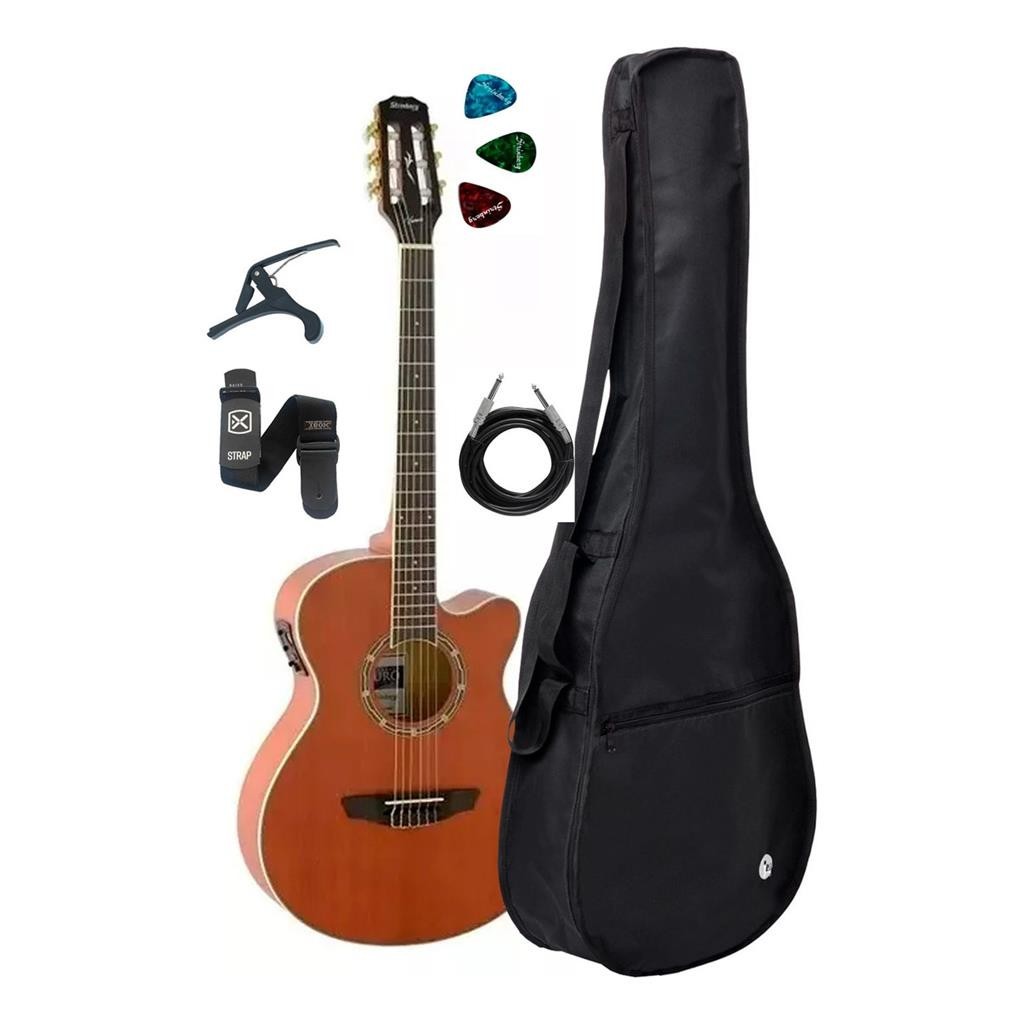 Violao Strinberg Vienna Ve-30c Mgs Fosco+kit Capa Acessorios